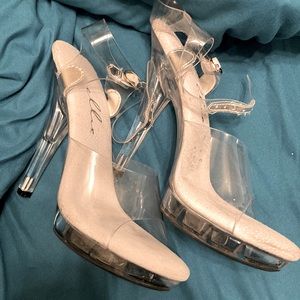 Clear heels by Ellie